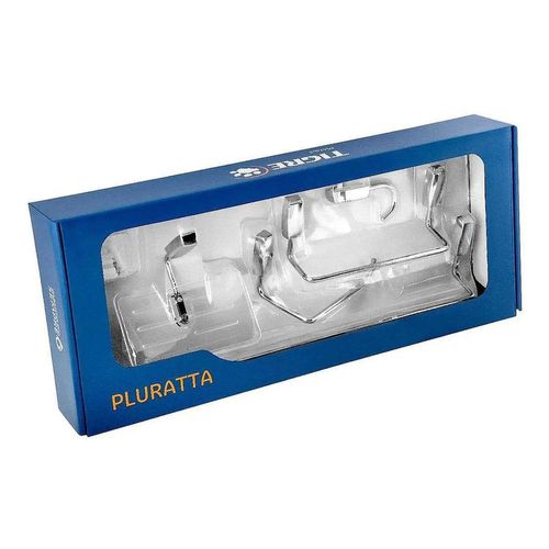 Kit Acessórios para Fixar Inox Plurata com 5 peças Cromado