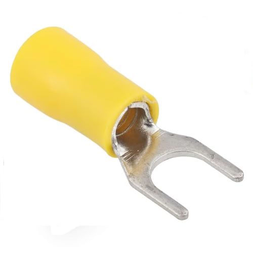 Terminal Forquilha 4-6mm2 Amarelo Eletrokit 20 Peças