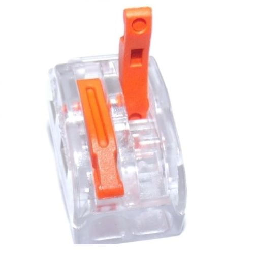 Conector Emenda 2 Fios até 4mm² 32A IP20 Eletrokit 6 Peças