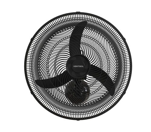 Ventilador de Parede New Preto com 3 Pás 50cm 130W 127V