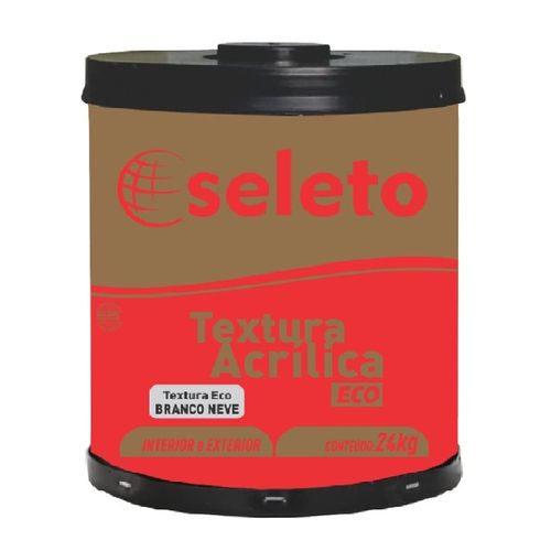 Textura Acrílica Lisa Branco 24Kg Seleto