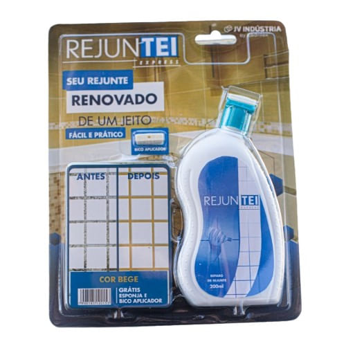 Renovador de Rejunte Bege 200ml Rejuntei