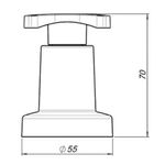 Acabamento-Registro-Base-Universal-Gaveta-Pressao-1-2--3-4--Gyro-Metal