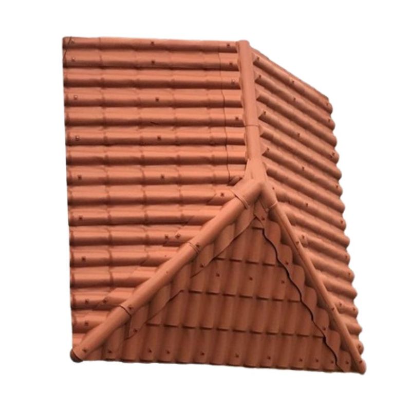 Cumeeira-Espigao-Superior-PVC-Articulada-Terracota-81x29cm-Afort