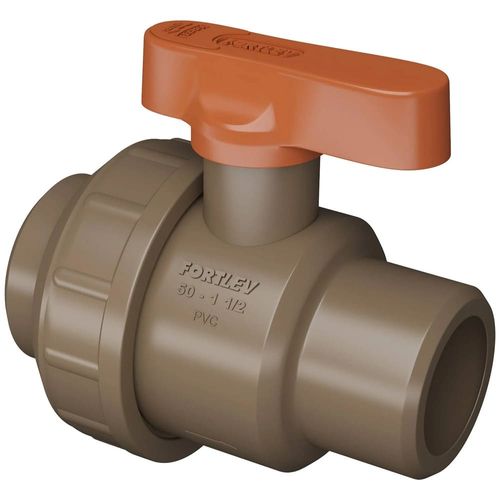 Registro de Esfera com Anel Soldável PVC 50mm Fortlev