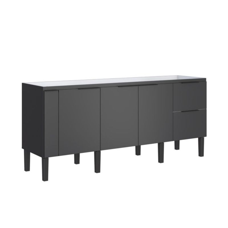 Gabinete-para-Cozinha-Cisne-195x515x86cm-MDP-MDF-Preto