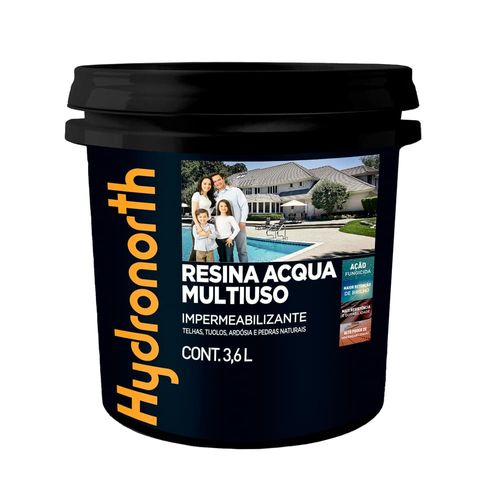 Resina Multiuso Acqua Brilhante Incolor 3,6L Hydronorth