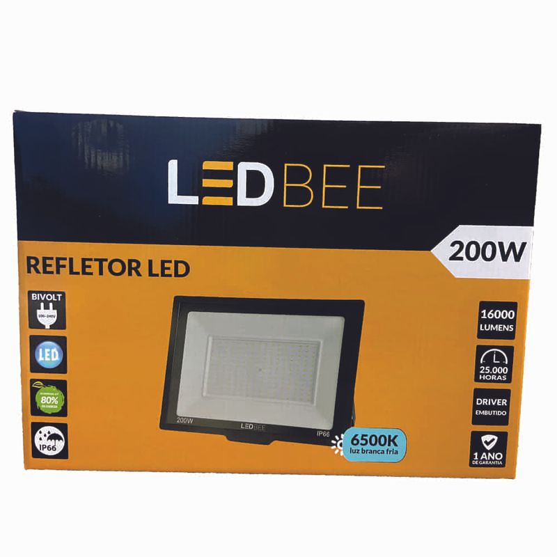 Refletor-de-LED-Slim-200W-IP66-16000-Lumens-Luz-Branca