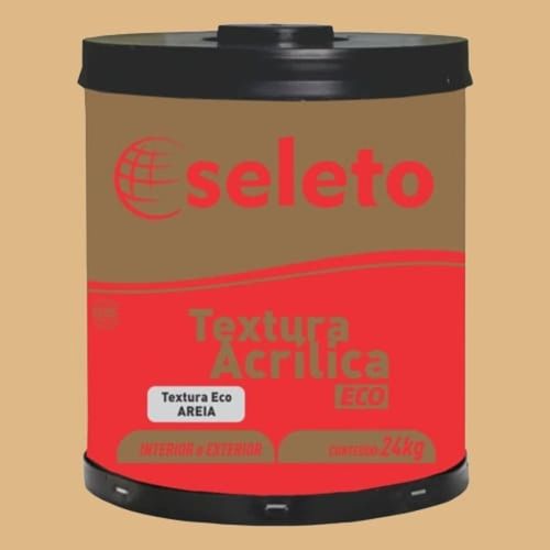 Textura Acrílica Rústica Areia 24Kg Seleto