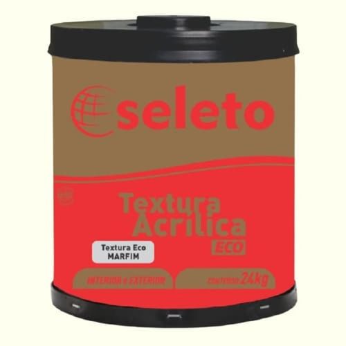 Textura Acrílica Rústica Marfim 24Kg Seleto