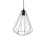 Pendente-Aramado-Cone-em-Metal-Preto-para-1-Lampada-E27