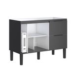 Gabinete-para-Cozinha-Cisne-115x515x86cm-MDP-MDF-Preto