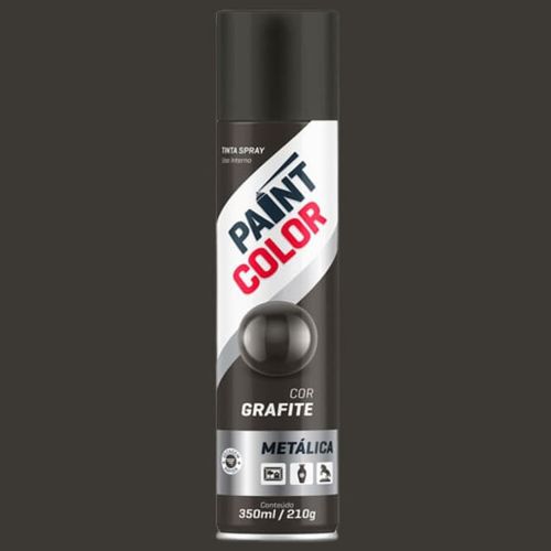 Tinta Spray Metálica Grafite 350ml Paintcolor