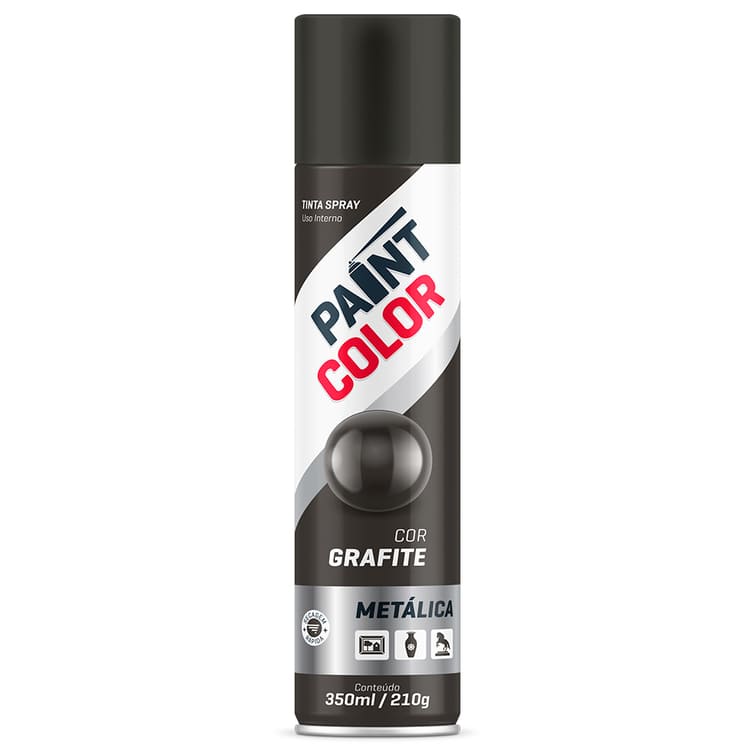 Tinta-Spray-Metalica-Grafite-350ml-Paintcolor