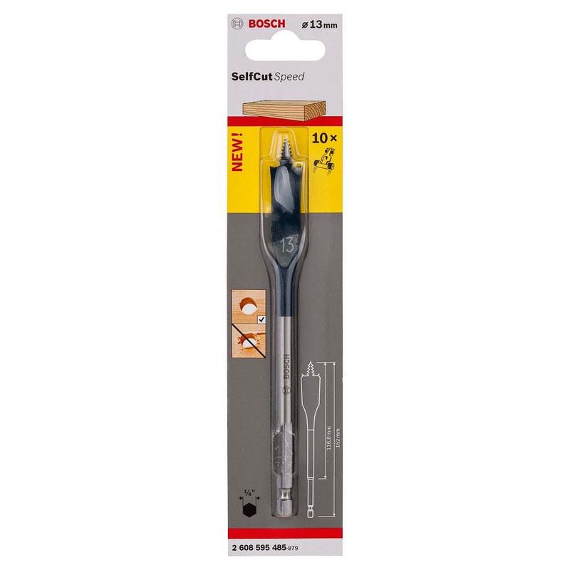 Broca-Chata-para-Madeira-13x152mm-Bosch