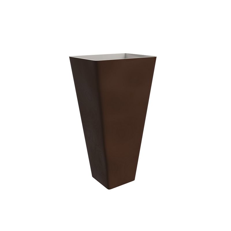 Cone-Funil-Aluminio-para-Corrente-Marrom-15cm-BellaCalha