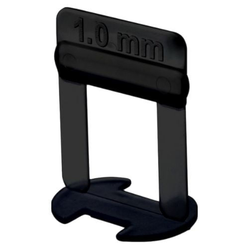 Espaçador para Nivelamento Clip Slim Eco Preto 1mm c/ 500 Peças Promax