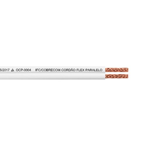 Cabo Paralelo 1mm² 300V Branco Cobrecom por Metro