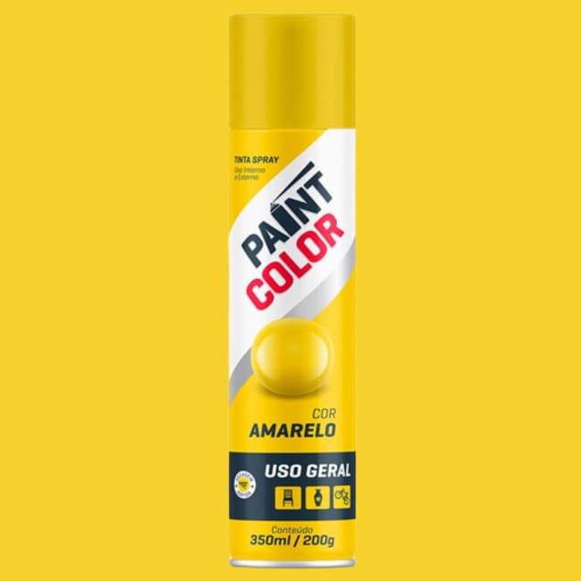 Tinta-Spray-Uso-Geral-Amarelo-350ml-Paintcolor