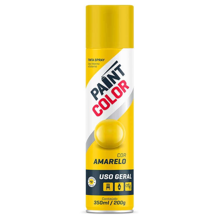 Tinta-Spray-Uso-Geral-Amarelo-350ml-Paintcolor