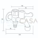 Torneira-para-Tanque-Jardim-Parede-Curta-2-Saidas-Maquina-Cromado