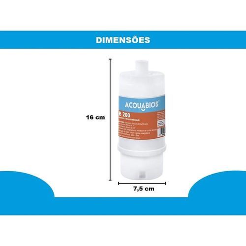 Refil para Torneira com Filtro AB200 Granular Blindado Acquabios