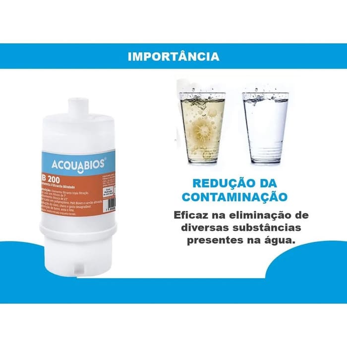 Refil-para-Torneira-com-Filtro-AB200-Granular-Blindado-Acquabios