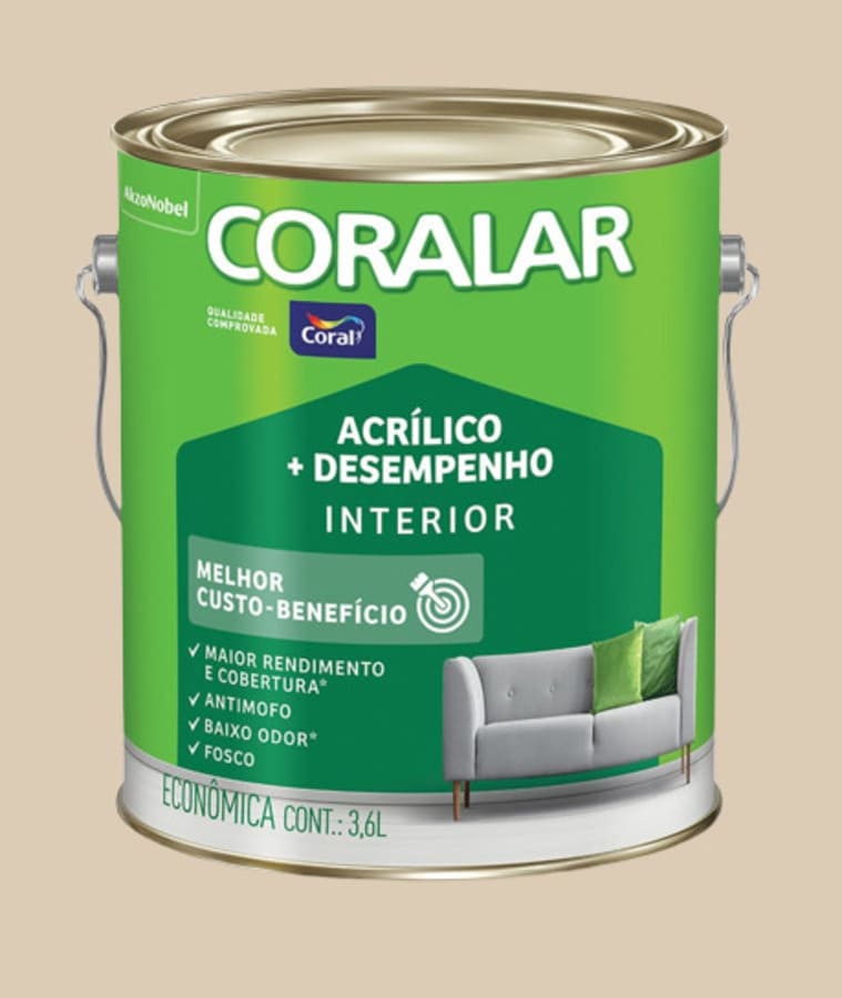 Tinta-Economica-Acrilica-Fosco---Desempenho-Areia-36L-Coralar