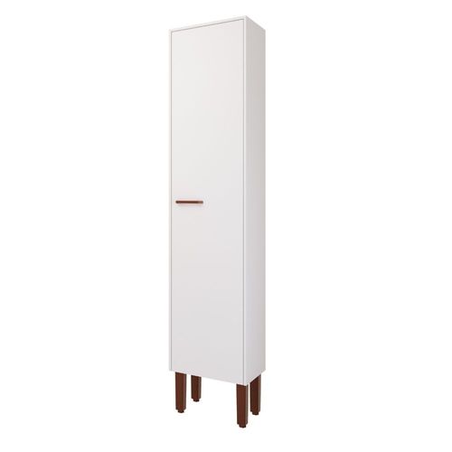 Armário Paneleiro para Cozinha Slim 42,4CMx205x30cm MDF Branco