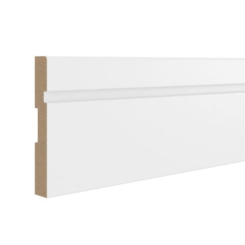 Rodapé Estilo Branco Max C/Friso 7cmx240cm