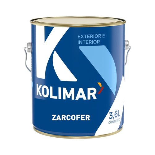 Zarcão Premium Fosco Zarcofer Vermelho Óxido 3,6L Kolimar