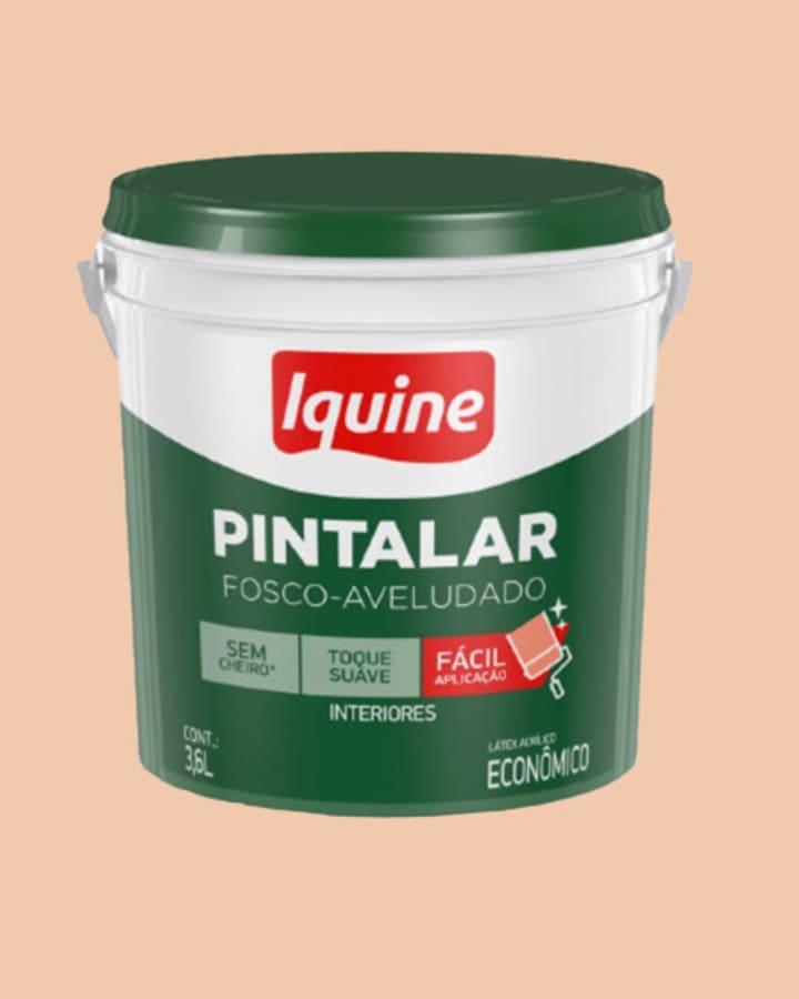 Tinta-Economica-Acrilica-Fosco-Pintalar-Pessego-36L-Iquine