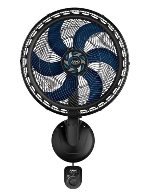 Ventilador de Parede XT Force Breeze Preto com 6 Pás 50cm 126W 220V