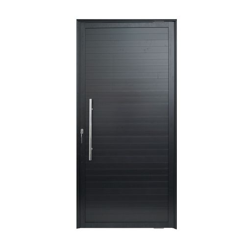 Porta Lambril Premium com Puxador Alumínio Preto Esquerda 210x100cm