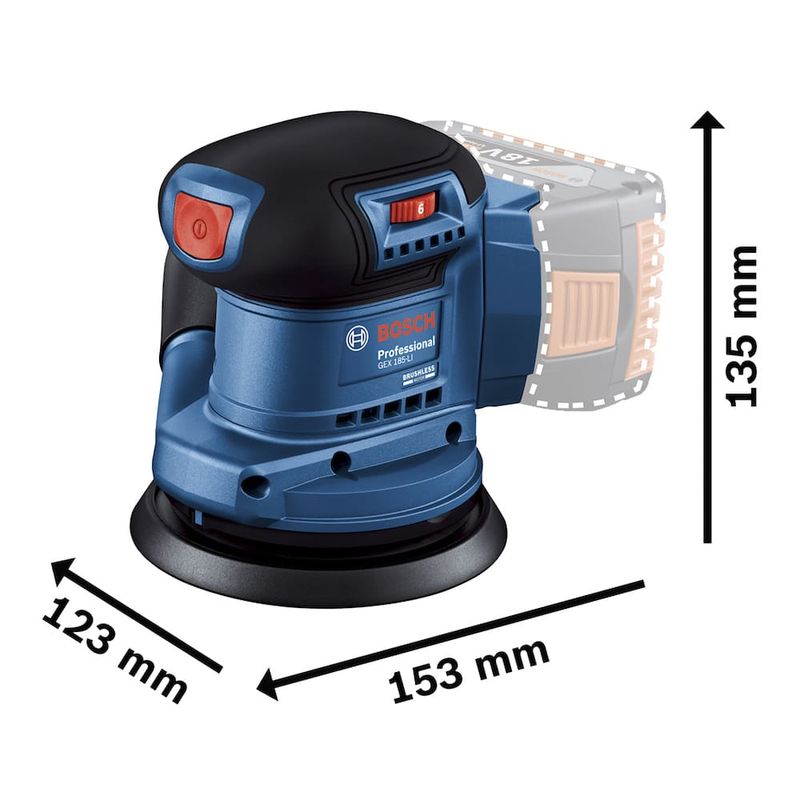 Lixadeira-Roto-Orbital-5---127mm--18V-sem-Bateria-GEX185-Li-Bosch