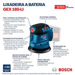 Lixadeira-Roto-Orbital-5---127mm--18V-sem-Bateria-GEX185-Li-Bosch