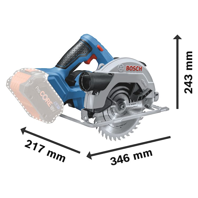 Serra-Circular-6.1-2---165mm--18V-sem-Bateria-GKS-18V-57-Bosch