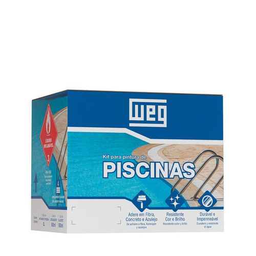 Tinta Premium PU Brilhante para Piscina Azul 4,5L Weg