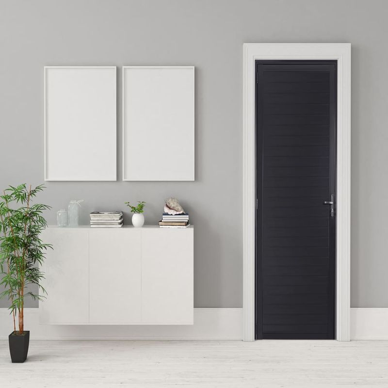 Porta-Lambril-sem-Puxador-Aluminio-Preto-Esquerdo-Standard-210x80cm