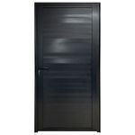 Porta-Laminada-Fechada-Aluminio-Preto-Esquerdo-Standard-210x90cm