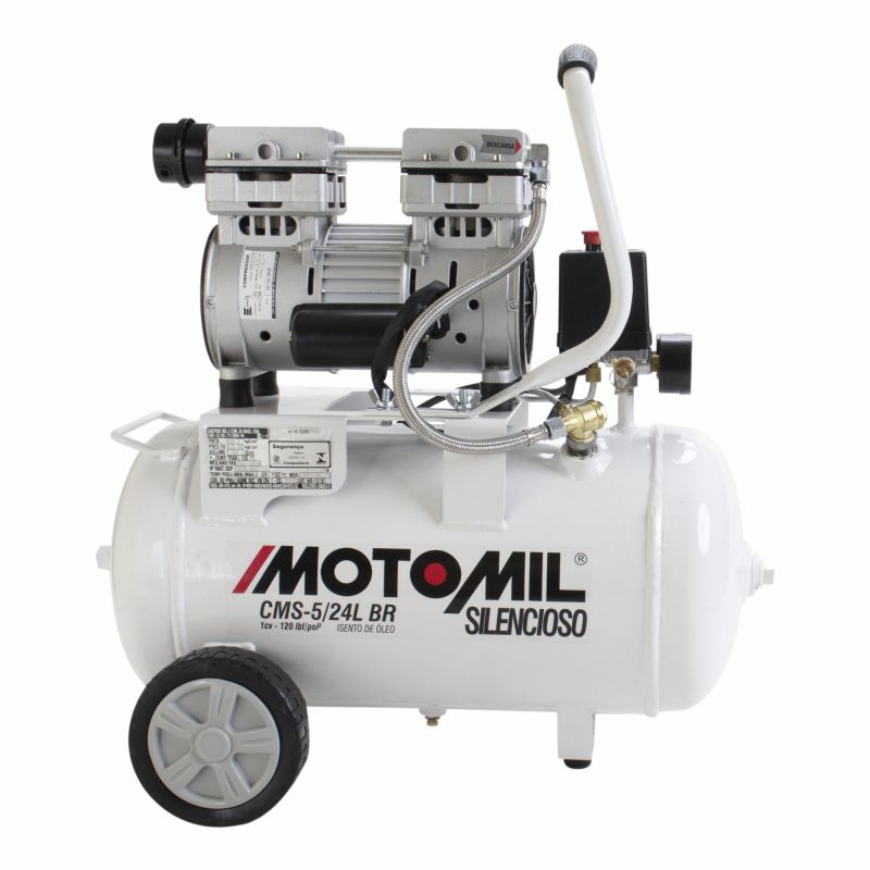 Compressor-Odontologico-24L-5-pes-120Lbs-1HP-CMS-50-24BR-220V-Motomil