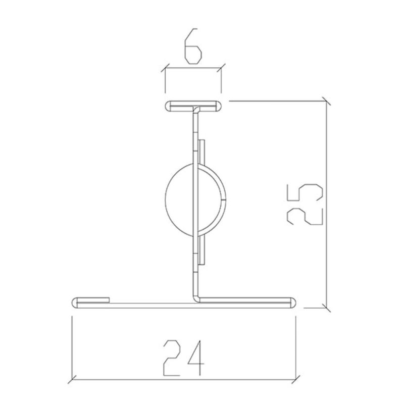 Perfil-T-Clicado-Aco-para-Forro-Preto-Fosco-625cm-Multiperfil