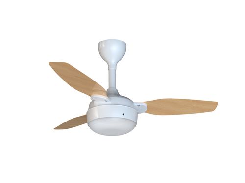 Ventilador de Teto Legacy Branco/Pinus para 2 Lâmpadas E27 Bivolt