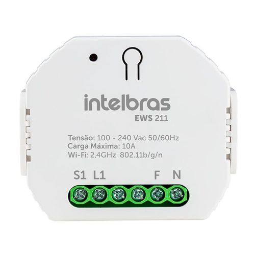 Interruptor Controlador de Cargas Wifi EWS 211 Bivolt Intelbras