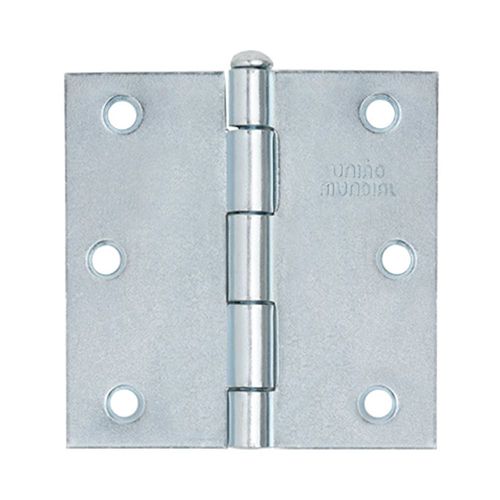 Dobradiça Pino Reversível 3"X3" até 24Kg Galvanizada 03 Peças