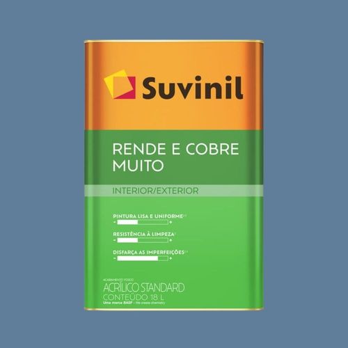 Tinta Standard Acrílica Fosco Rende e Cobre Jeans Lavado 18L Suvinil