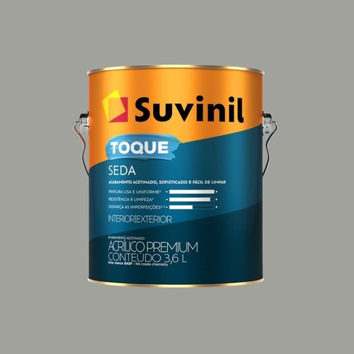 Tinta Premium Acrílica Acetinada Toque de Seda Elefante 3,6L Suvinil