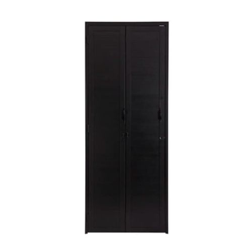 Porta Camarão Lambril com Fechadura Preto Esquerdo 210x80cm