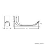 Fechadura-Externa-Espelho-Inox-1601-09-55mm-Cromada