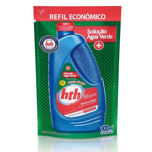 Refil Algicida Choque Frasco 900ml  Piscina Hth